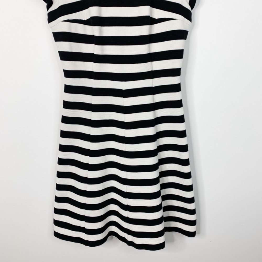 Boden Maggie Ottoman Striped Fit And Flare Dress 4 - Picture 3 of 7